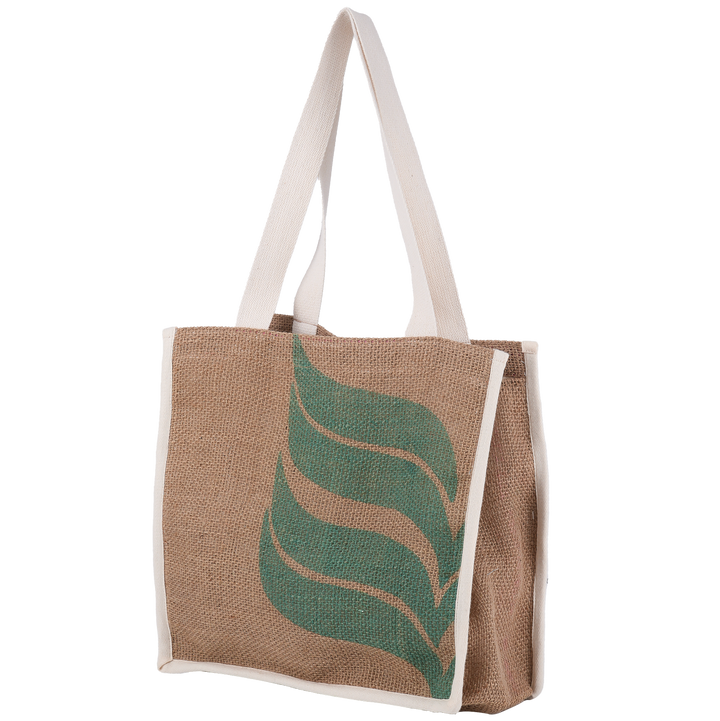 Bias Jute Square Bag